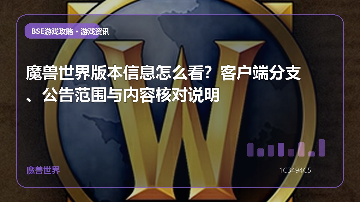 魔兽世界版本信息怎么看？客户端分支、公告范围与内容核对说明